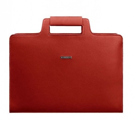 Жіноча шкіряна сумка для ноутбука і документів червона BlankNote BN-BAG-36-RED купити недорого в Ти Купи