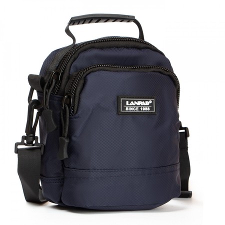 Мужская тканевая сумка через плечо Lanpad 61028 blue купить недорого в Ты Купи