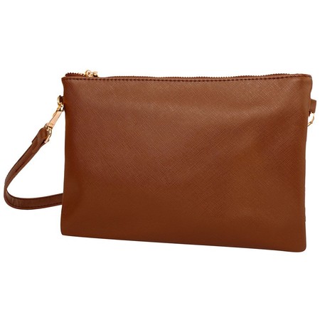 Жіноча сумка-клатч зі шкірозамінника AMELIE GALANTI A991705-brown купити недорого в Ти Купи
