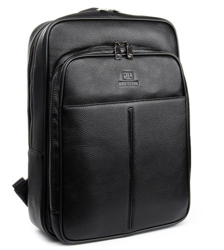 Чоловічий шкіряний рюкзак BRETTON BP 8003-78 black купити недорого в Ти Купи