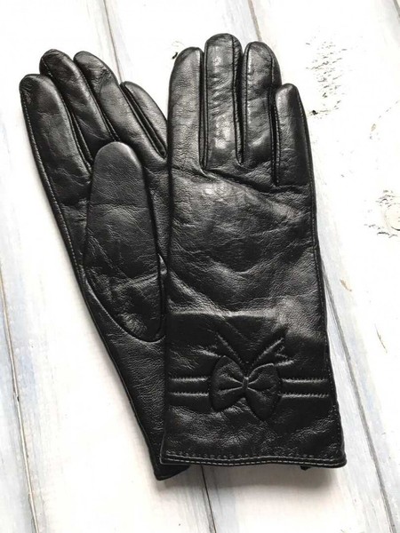 Жіночі шкіряні рукавички темно-коричневі 1374s1 S купити недорого в Ти Купи