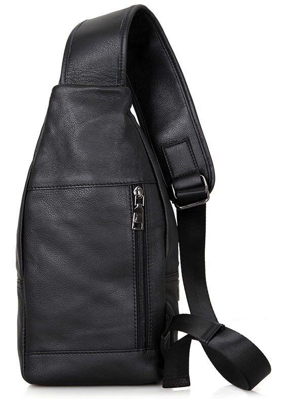Чоловіча шкіряна сумка Vintage 14414 Чорний купити недорого в Ти Купи