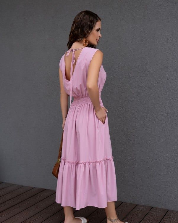 Сукня ISSA PLUS 14096 S рожевий купити недорого в Ти Купи