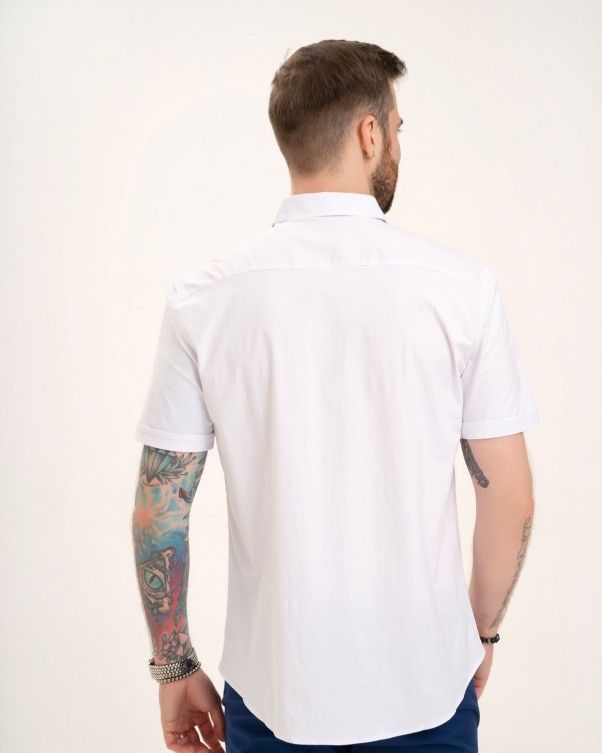 Рубашки ISSA PLUS GN4-132 M белый купить недорого в Ты Купи