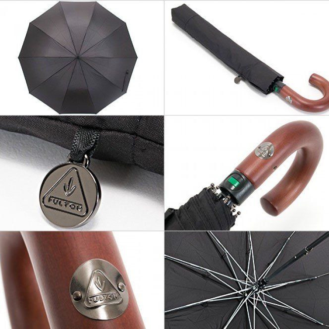 Чоловіча парасолька напівавтомат Fulton Magnum-1 Auto G512 - Black (Чорний) купити недорого в Ти Купи