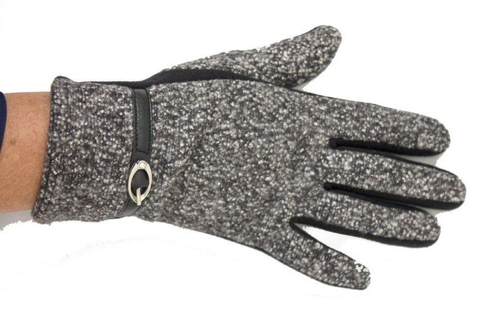Стрейчевые комбинированные женские перчатки Shust Gloves L купить недорого в Ты Купи