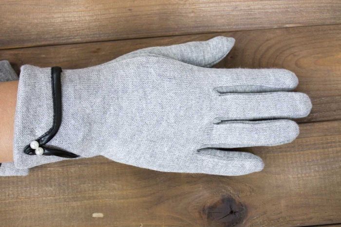 Женские серые сенсорные стрейчевые перчатки 1805-2s1 S купить недорого в Ты Купи