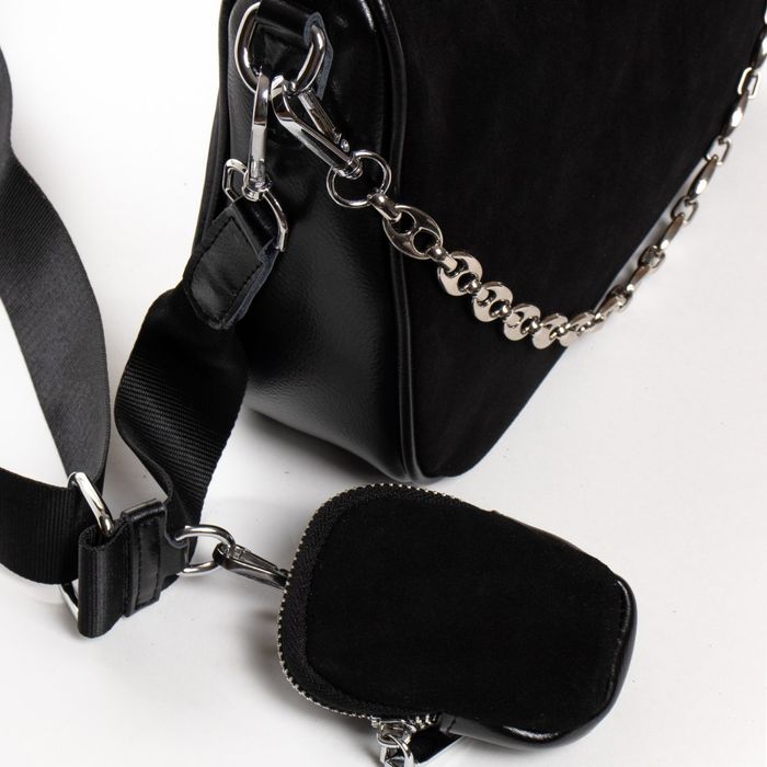 Жіноча шкіряна сумка класична ALEX RAI 01-09 06-375-1 black купити недорого в Ти Купи
