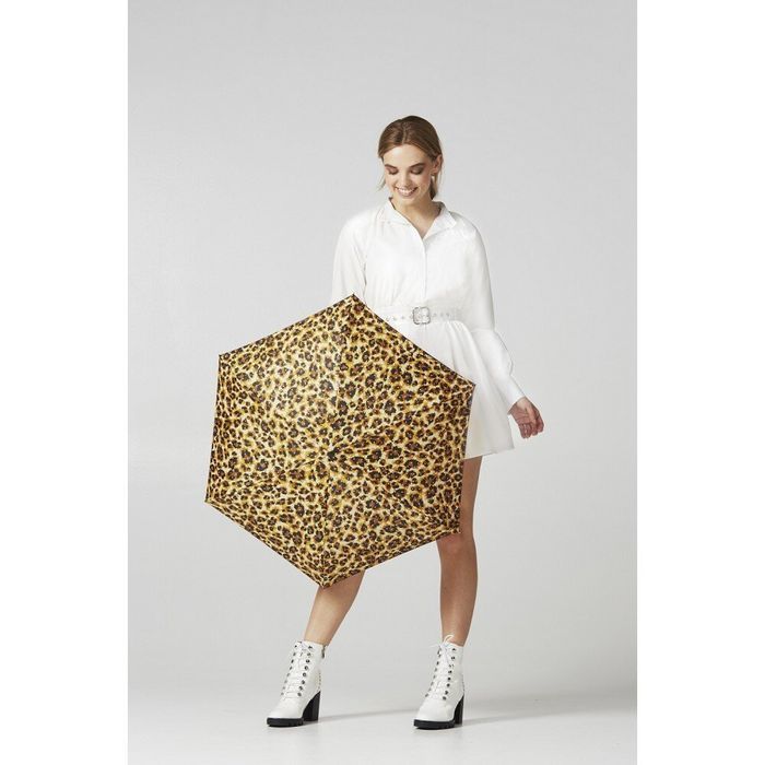 Жіноча механічна парасолька Fulton L501 Tiny-2 Bling Leopard (Леопард з блискітками) купити недорого в Ти Купи