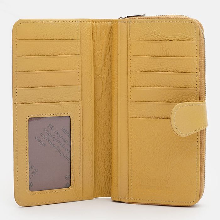 Шкіряний жіночий гаманець Horse Imperial K11090ye-yellow купити недорого в Ти Купи