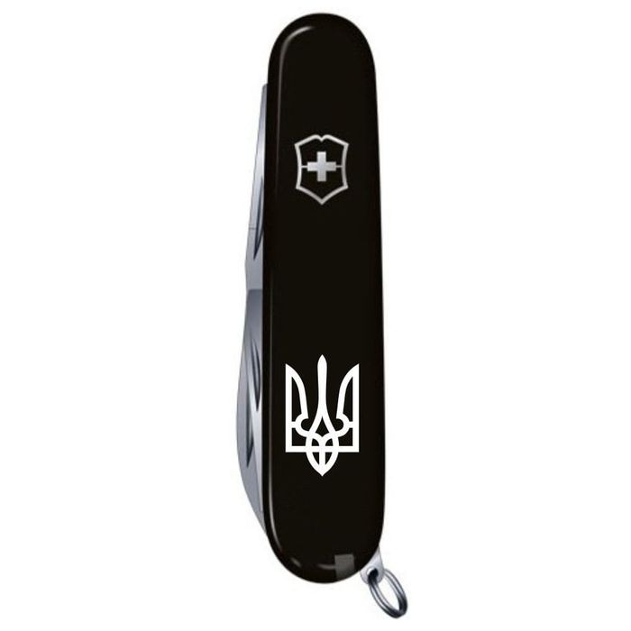 Складной нож Victorinox HUNTSMAN UKRAINE Трезубец бел. 1.3713.3_T0010u купить недорого в Ты Купи