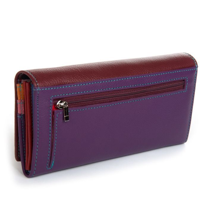 Шкіряний жіночий гаманець Rainbow DR. BOND WRS-501-2 wine red купити недорого в Ти Купи