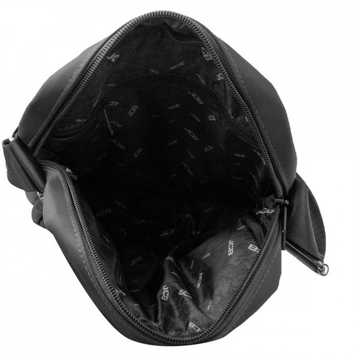 Сумка мужская текстильная JCB B33 Black (Черный) купить недорого в Ты Купи