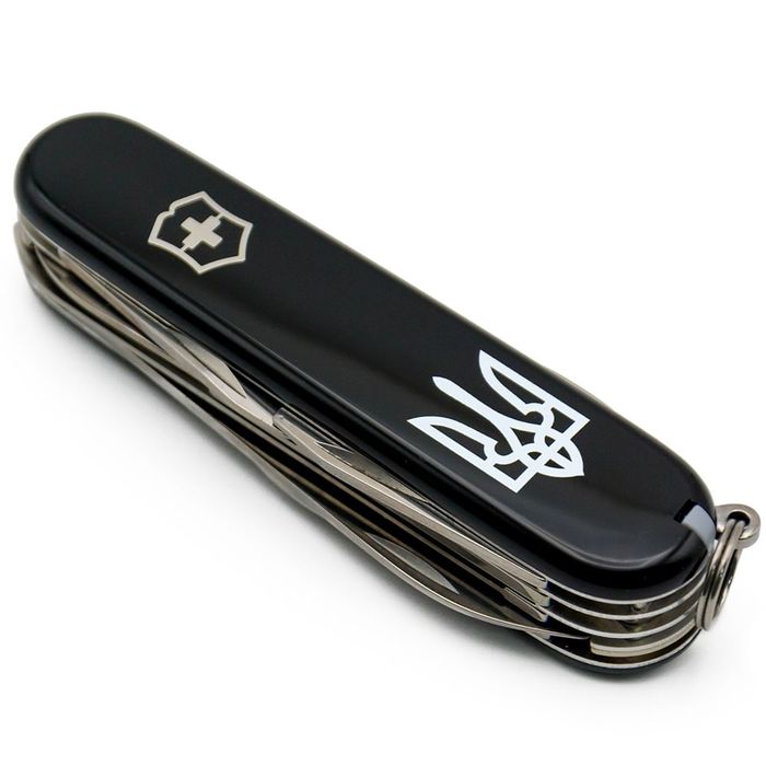 Складной нож Victorinox HUNTSMAN UKRAINE Трезубец бел. 1.3713.3_T0010u купить недорого в Ты Купи