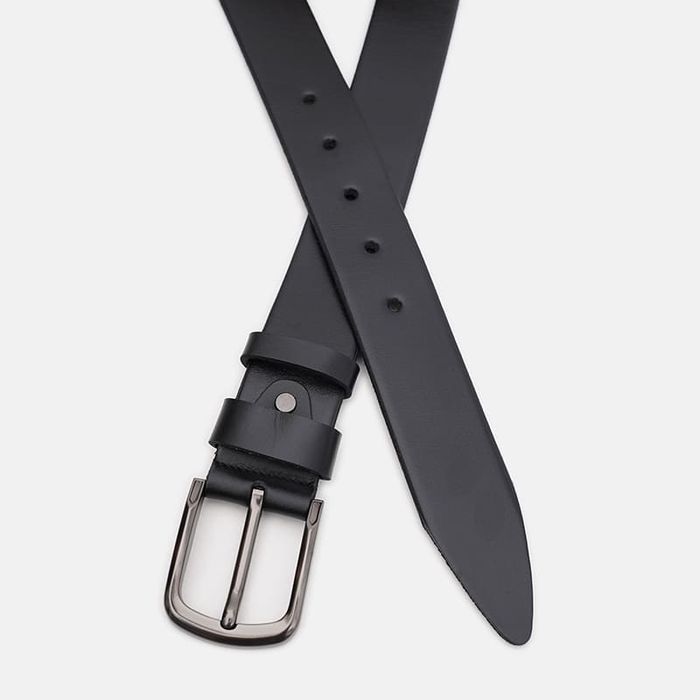 Мужской кожаный ремень Borsa Leather 115v1fx76-black купить недорого в Ты Купи