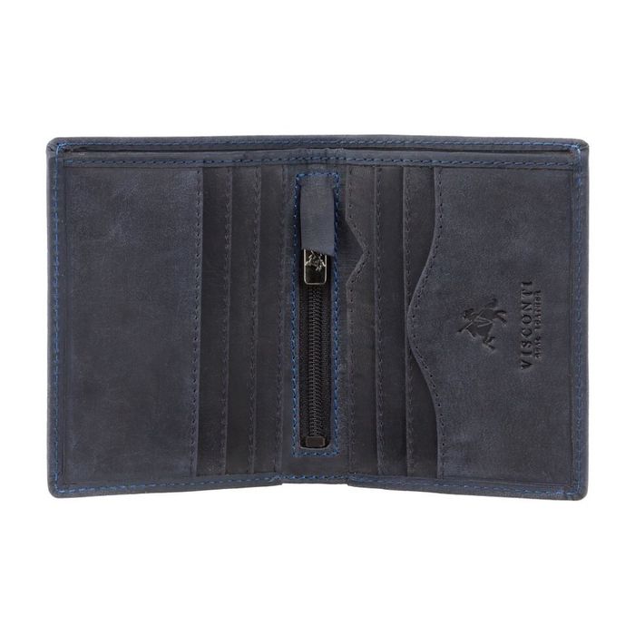 Шкіряне портмоне з RFID захистом Visconti 705 oil blue купити недорого в Ти Купи