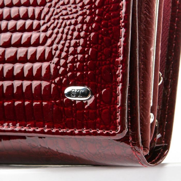 Жіночий гаманець зі шкіри LR SERGIO TORRETTI dark-red купити недорого в Ти Купи