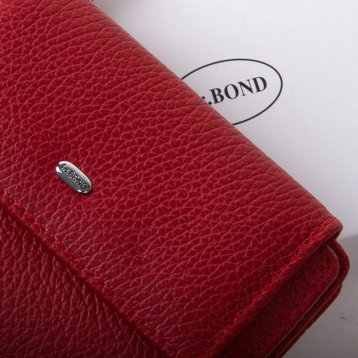 Жіночий шкіряний гаманець Classik DR. BOND WN-1 red купити недорого в Ти Купи