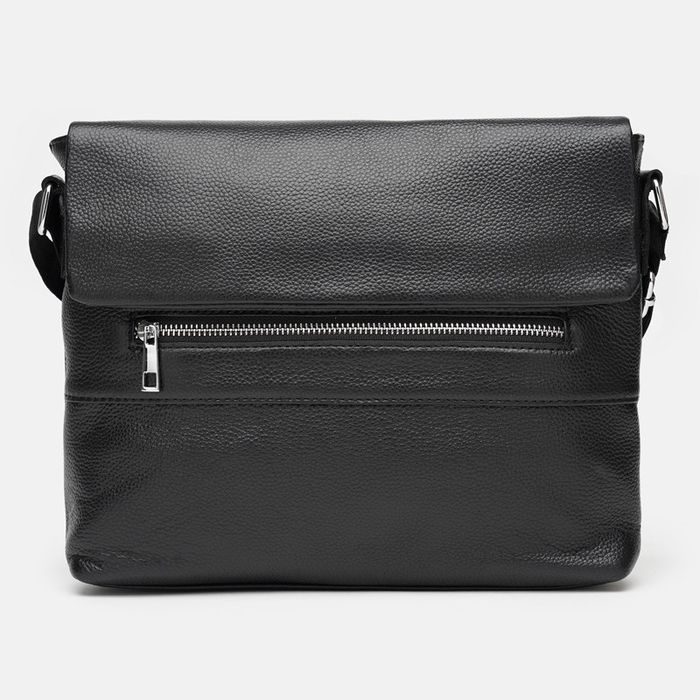 Мужская кожаная сумка Borsa Leather K13530-black купить недорого в Ты Купи