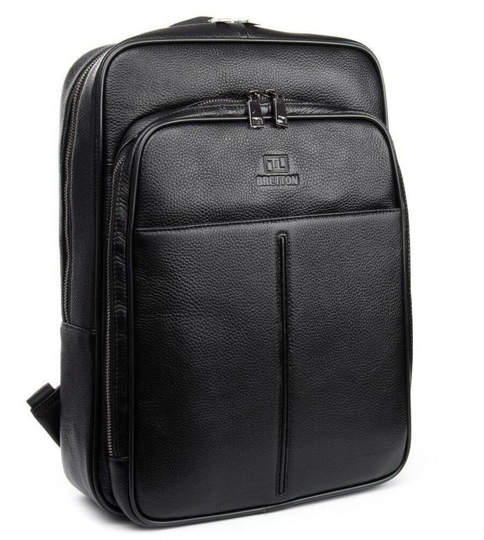 Рюкзак из натуральной кожи BRETTON BP 8003-78 black купить недорого в Ты Купи