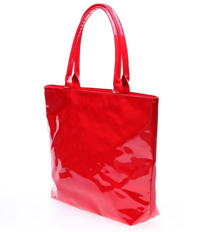 Лакированная женская сумочка Poolparty красная купить недорого в Ты Купи