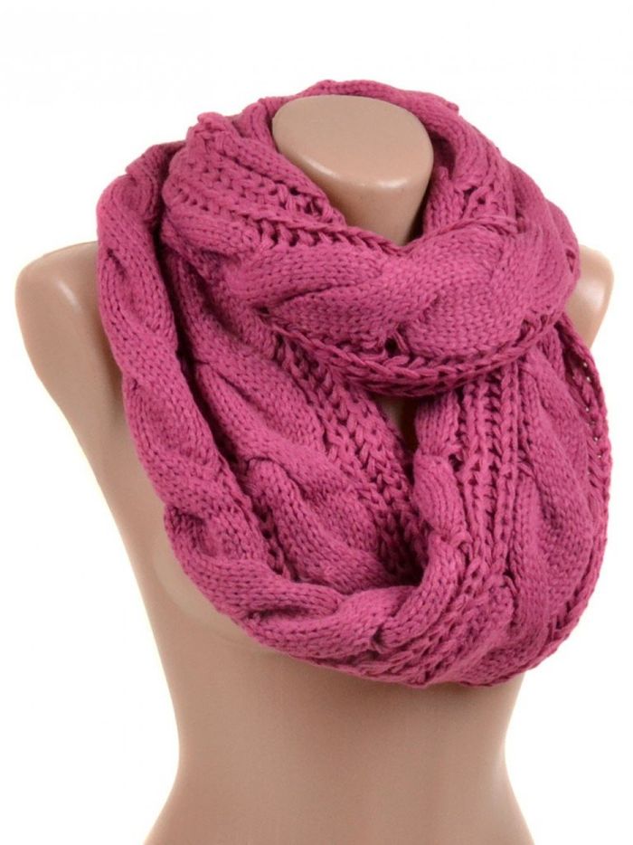 Жіночий шарф-хомут віскоза M0332 rose купити недорого в Ти Купи
