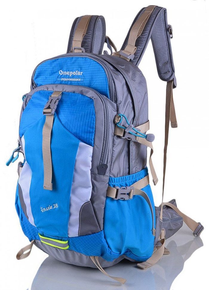 Жіночий трекінговий рюкзак ONEPOLAR блакитний купити недорого в Ти Купи