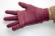 Вязаные розовые женские перчатки-митенки Shust Gloves