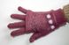 В’язані рожеві жіночі рукавички-сухлі рукавички