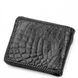 Чоловічий гаманець зі шкіри крокодила CROCODILE LEATHER 18004 Чорний