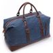 Дорожная синяя текстильная сумка Vintage 20083