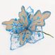 Цветок пуансеттии “Шик-модерн” голубой, 28*28 см Новогодько 750295