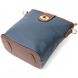 Молодіжна жіноча шкіряна сумка через плече Vintage 22346, Синій