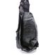 Мужская черная сумка слинг из PU-кожи 5050-1 black
