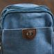Текстильна блакитна сумка-барсетка на пояс Vintage 20164