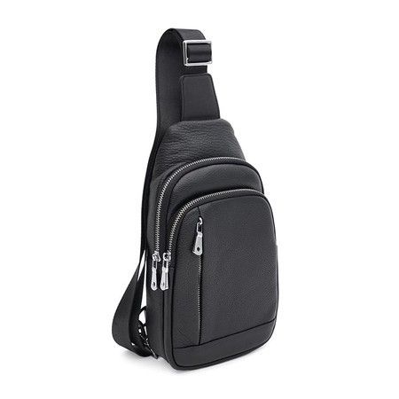 Чоловічий шкіряний рюкак Ricco Grande K16183bl-black купити недорого в Ти Купи
