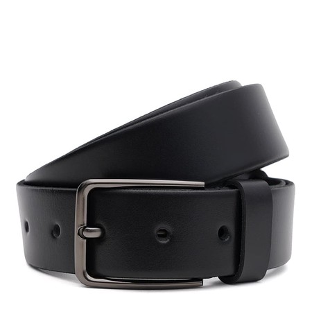 Чоловічий шкіряний ремінь Borsa Leather 125v1fx62-black купити недорого в Ти Купи