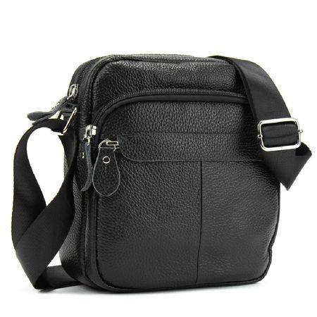 Кожаный небольшой мессенджер Tiding Bag M56-0082A купить недорого в Ты Купи