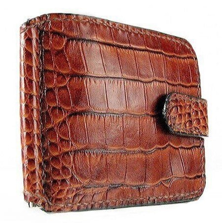 Чоловічий гаманець-зажим для купюр коричневий Viladi 014 купити недорого в Ти Купи