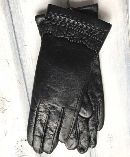 Жіночі шкіряні рукавички темно-коричневі 1373s1 S купити недорого в Ти Купи