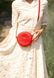 Кожаная круглая женская сумка Бон-Бон BlankNote красная BN-BAG-11-RED