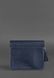 Женская кожаная сумка BlankNote Лилу темно-синяя BN-BAG-3-NAVY-BLUE