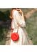 Шкіряна кругла жіноча сумка Бон-Бон BlankNote червона BN-BAG-11-RED