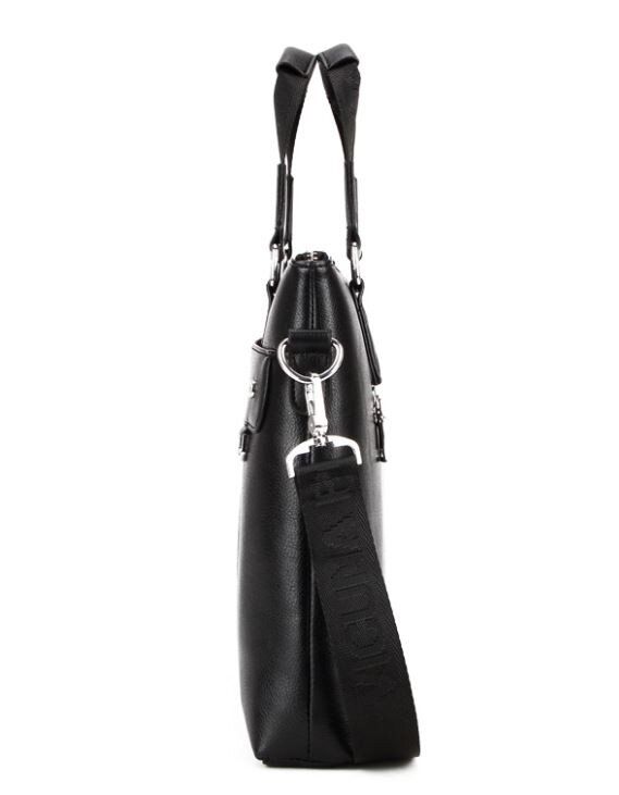 Мужская черная деловая сумка Polo 6606-4 купить недорого в Ты Купи