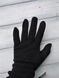 Женские стрейчевые перчатки чёрные 8712s1 S