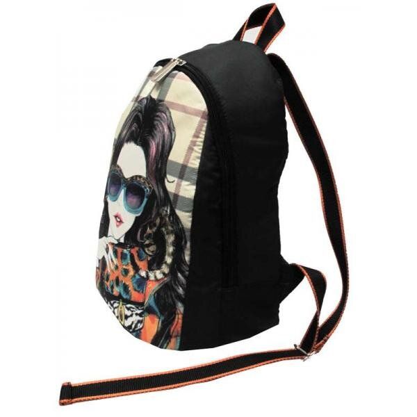 Чорний рюкзак з принтом EPISODE GLAMOUR E16S025.22 купити недорого в Ти Купи