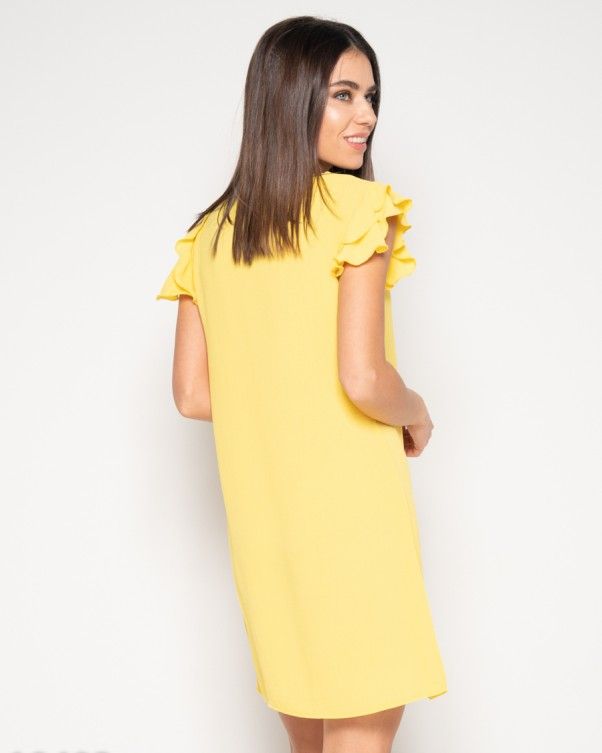 Сукня ISSA PLUS 10403 жовтий купити недорого в Ти Купи