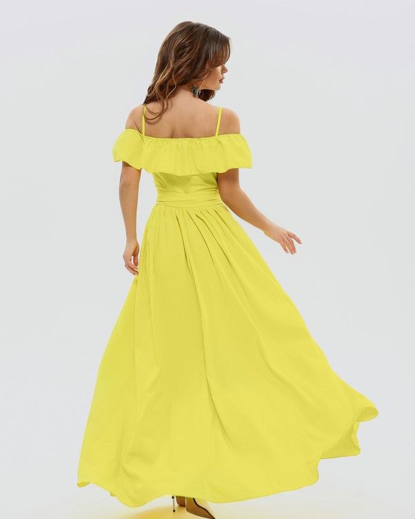 Сукня ISSA PLUS 10816 S жовтий купити недорого в Ти Купи