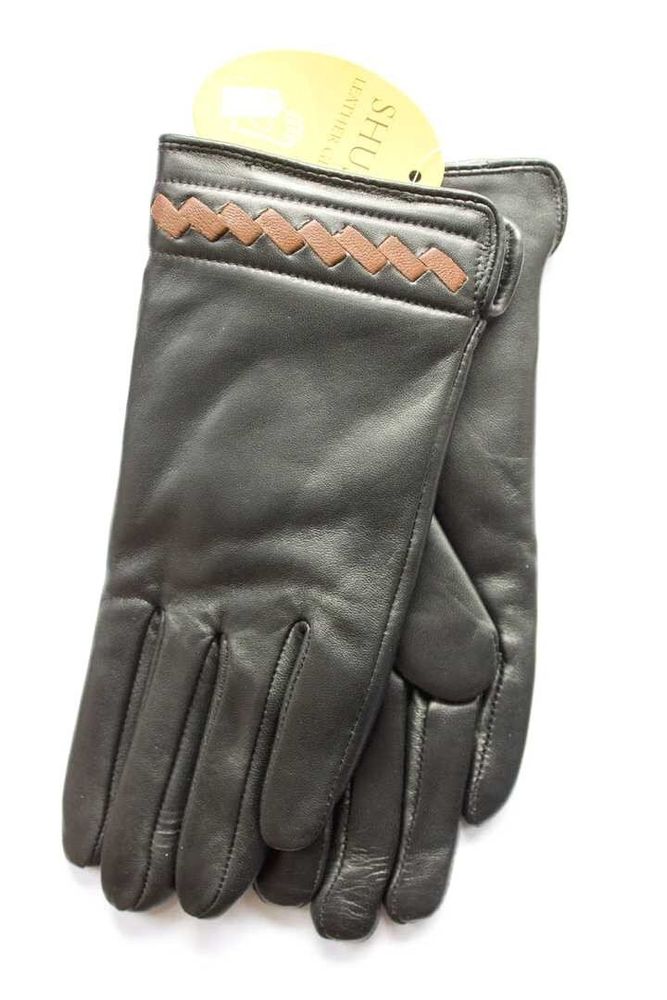 Женские кожаные перчатки Shust Gloves чёрные 747s1 S купить недорого в Ты Купи