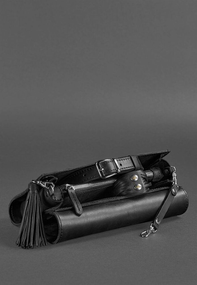 Жіноча шкіряна сумка Еліс BlankNote чорна crazy horse BN-BAG-7-G-KR купити недорого в Ти Купи